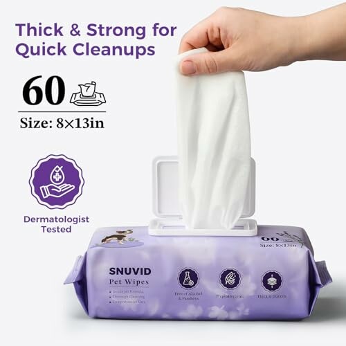 Extra Large Dog & Cat Wipes